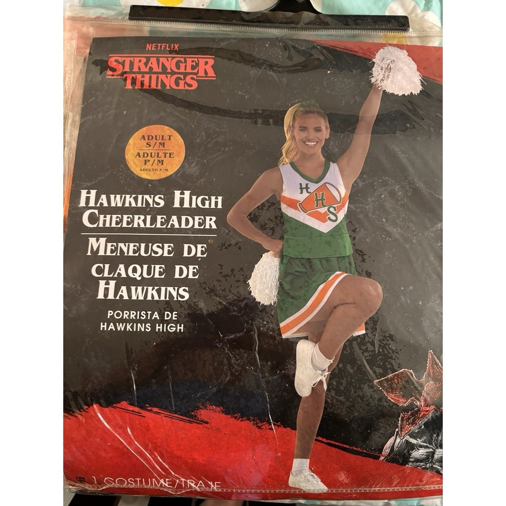 Stranger things Hawkins High Cheerleader Adult Small 2-4 Halloween Costume
